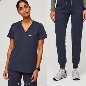 Figs Scrub Set- Quiet Navy